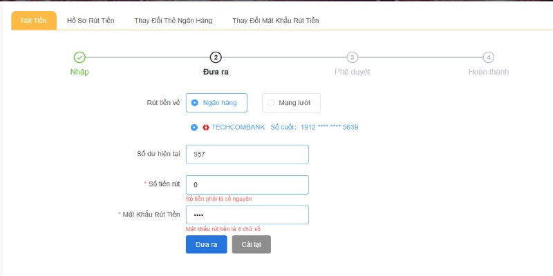 Chi tiết cách rút tiền QH88 dành cho người mới